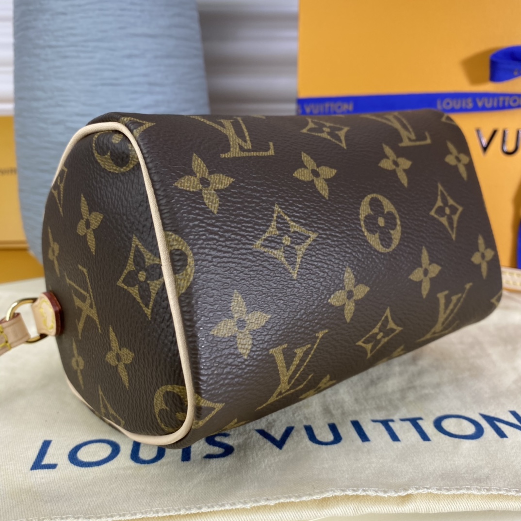 Louis Vuitton NANO SPEEDY Monogram Handbag M61252 